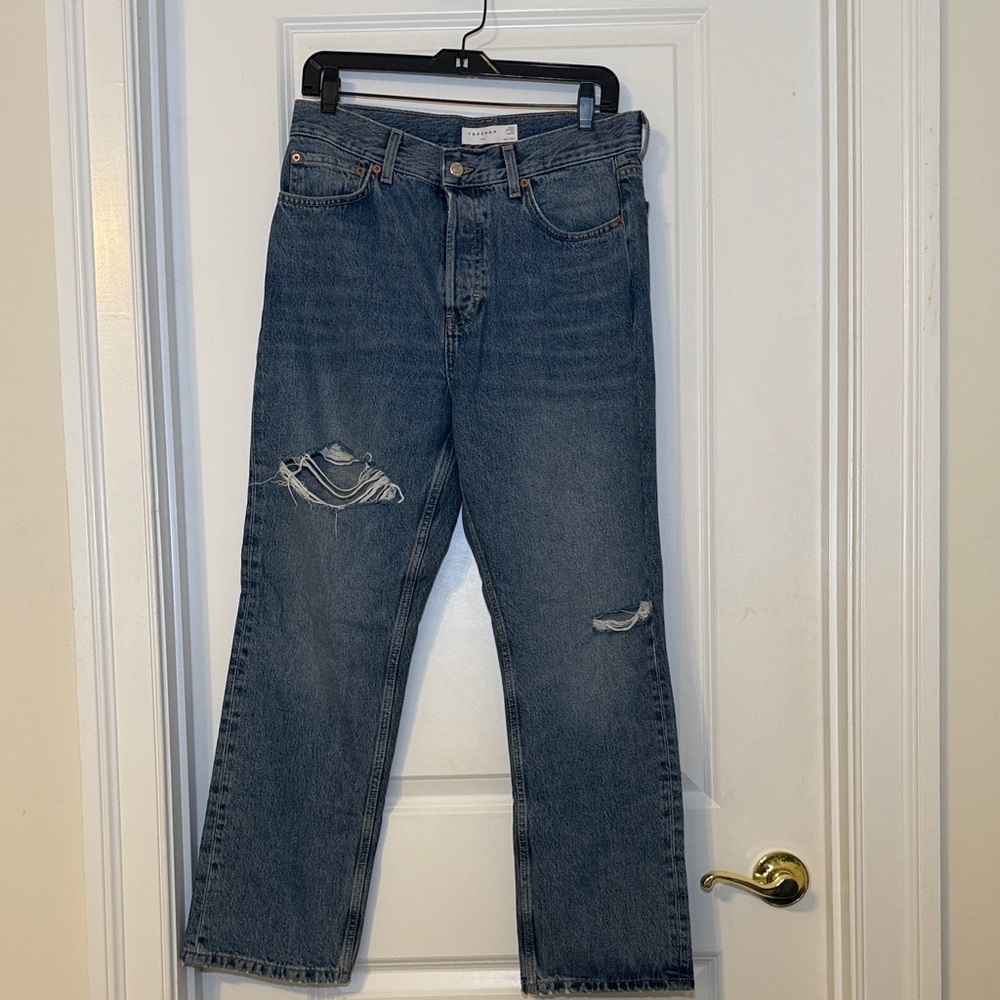 Topshop Distressed Dad jeans